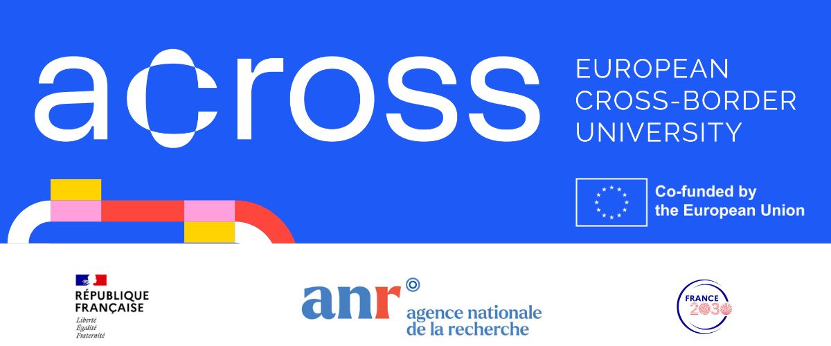 Bannière Across avec les logos ANR, EU funded et France 2030 et République francaise